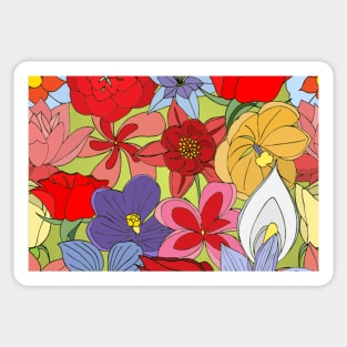 Unique Floral Pattern Sticker